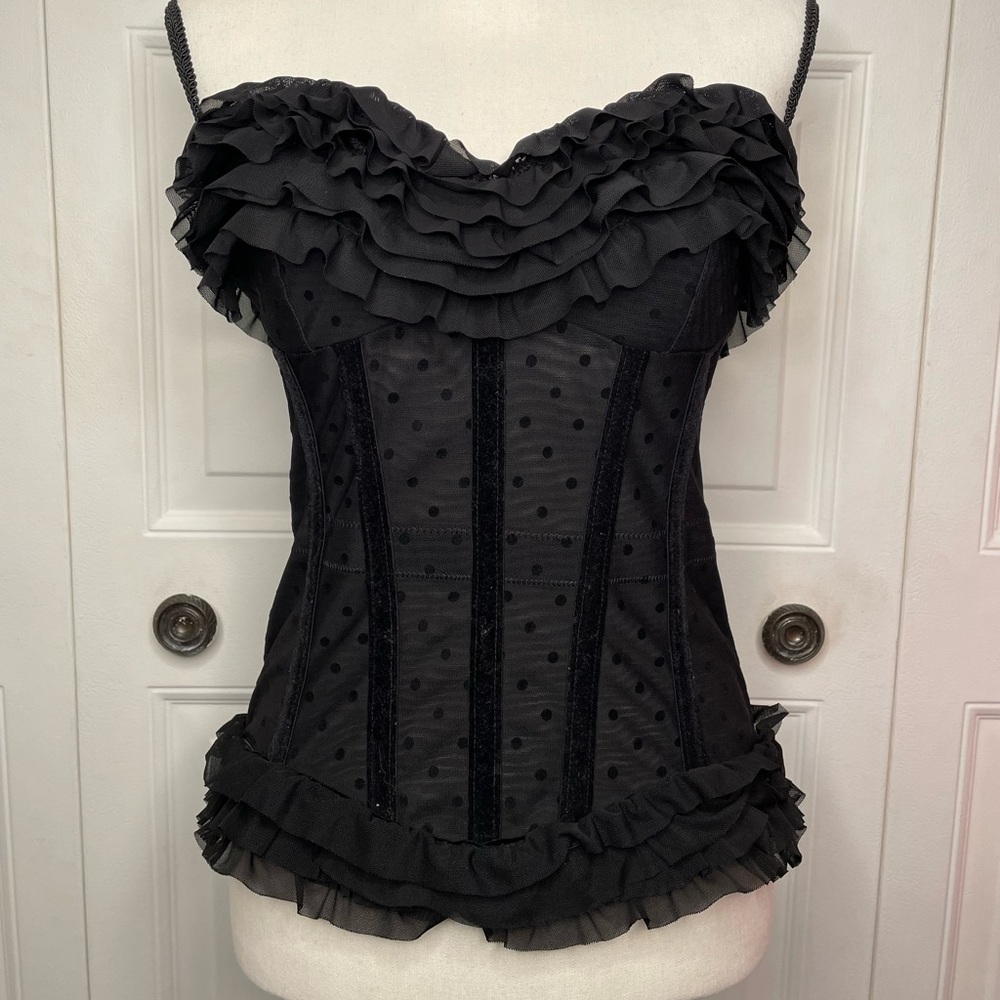 (L) Coquette Polka Dot Corset